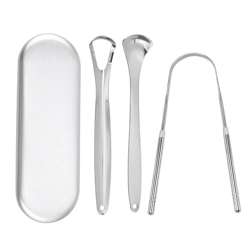 ORAVYN Tongue Scraper — Stainless Steel Tongue Cleaner for Fresh Breath