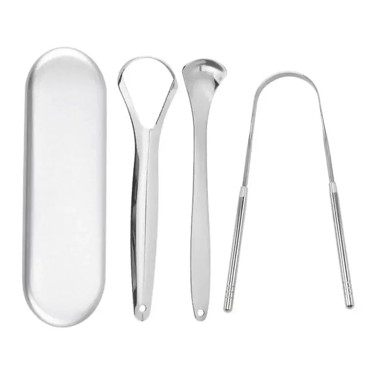 ORAVYN Tongue Scraper — Stainless Steel Tongue Cleaner for Fresh Breath