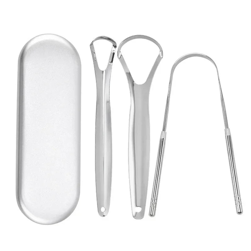 ORAVYN Tongue Scraper — Stainless Steel Tongue Cleaner for Fresh Breath