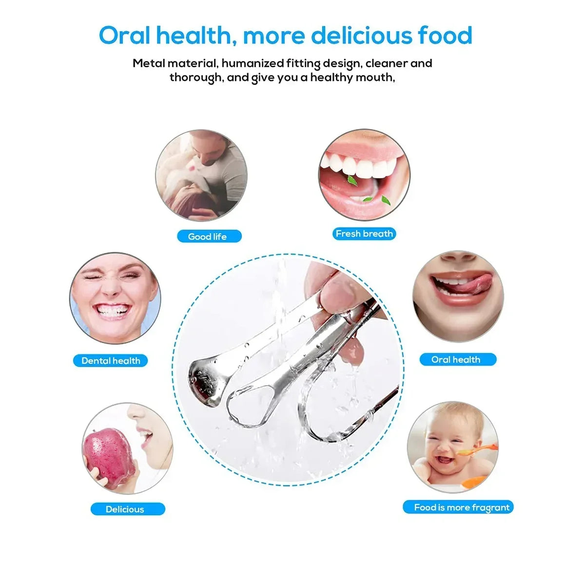 ORAVYN Tongue Scraper — Stainless Steel Tongue Cleaner for Fresh Breath
