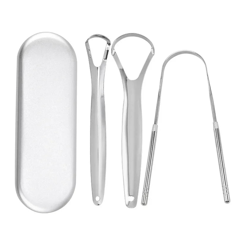 ORAVYN Tongue Scraper — Stainless Steel Tongue Cleaner for Fresh Breath